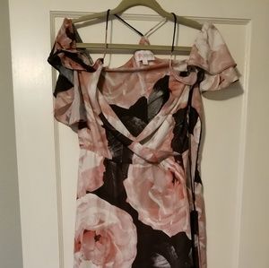 Floral print maxi dress